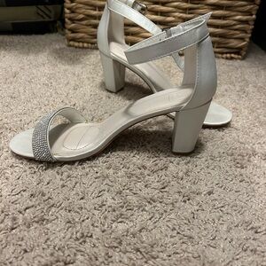 DB Sudio White Wedding Heels